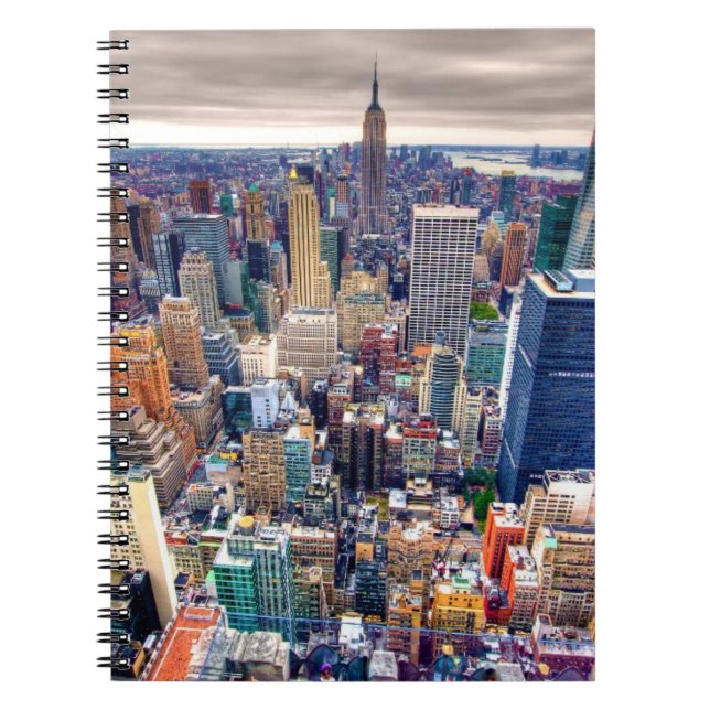 Bygga och Midtown Manhattan för empire state Anteckningsbok (Framsidan)