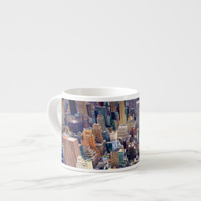 Bygga och Midtown Manhattan för empire state Espressomugg (Framsida vänster)