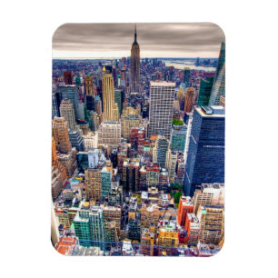 Bygga och Midtown Manhattan för empire state Magnet