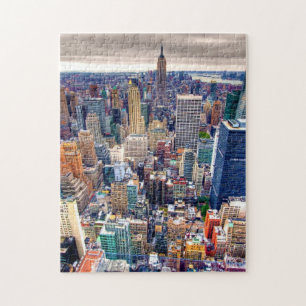 Bygga och Midtown Manhattan för empire state Pussel