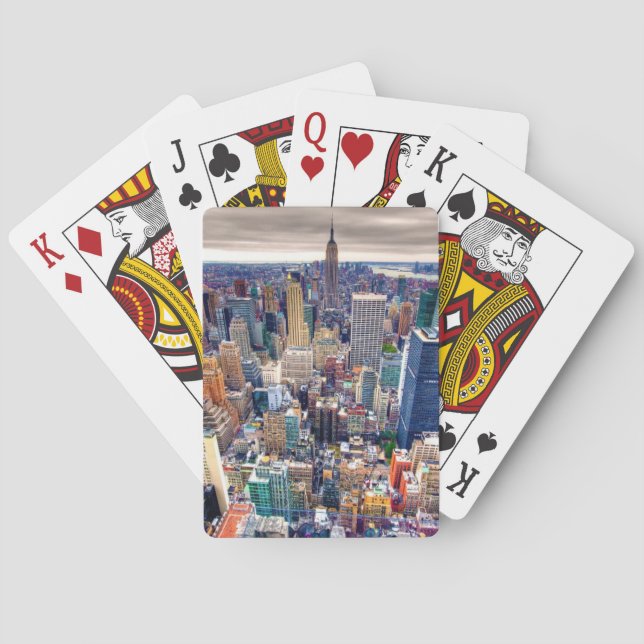 Bygga och Midtown Manhattan för empire state Spelkort (Baksidan)