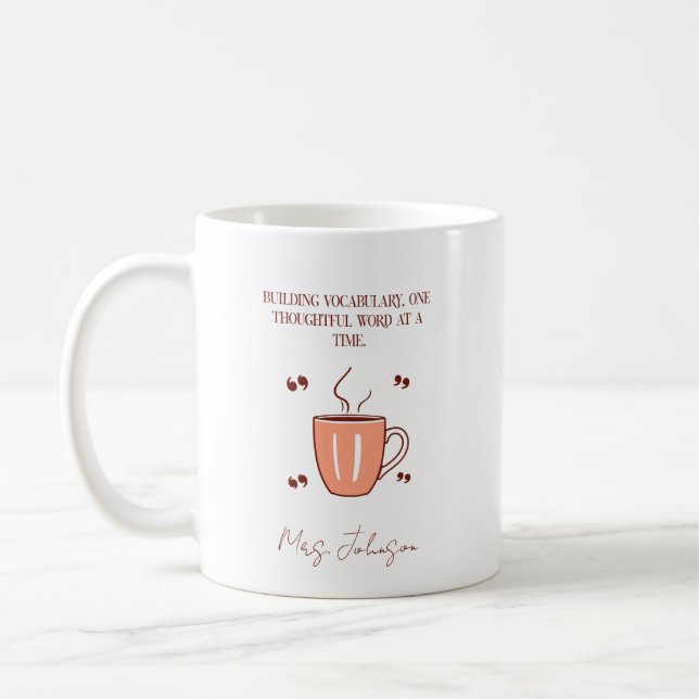 Bygga ordförråd engelsk lärare kaffemugg (Vänster)