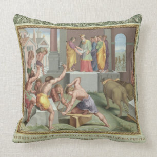 Bygga tempelet av Solomon, illustration från Kudde