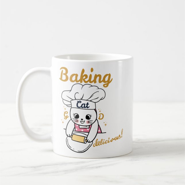 Bygga upp katt-DELICIÖS Bra Kaffemugg (Vänster)