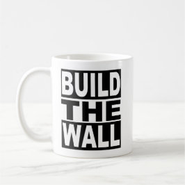 Bygga väggen kaffemugg