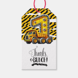 Byggande 1:a födelsedag Party Presentetikett