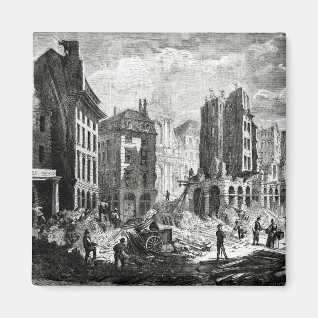 Byggande av Boulevard de Sebastopol Magnet (Framsidan)