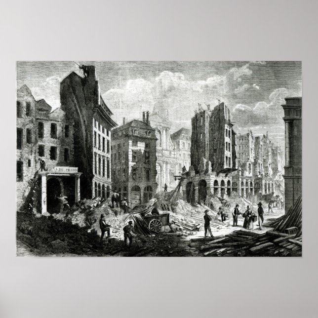 Byggande av Boulevard de Sebastopol Poster (Framsidan)