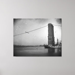Byggande av brooklyn-bryggfoto canvastryck