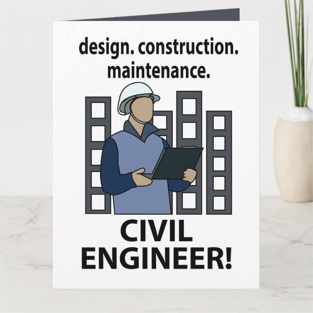 Byggande av den civila Ingenjören Ingenjör Kort (Framsida)