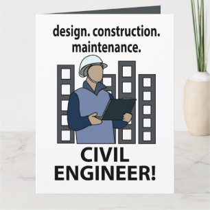 Byggande av den civila Ingenjören Ingenjör Kort