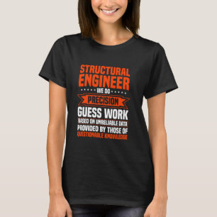 Byggande av det civila Byggnaden Ingenjör en T Shirt