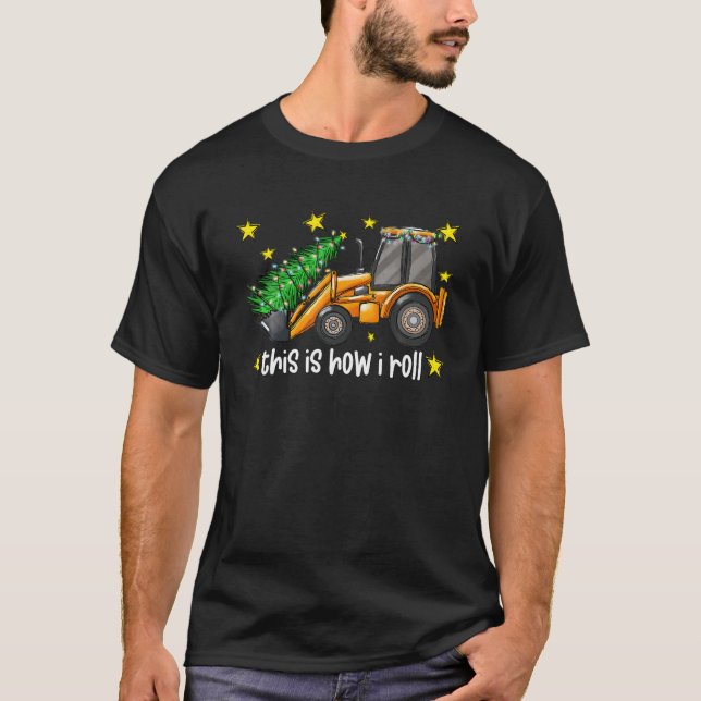 Byggande av jultomtskugga Lastbil T Shirt (Framsida)