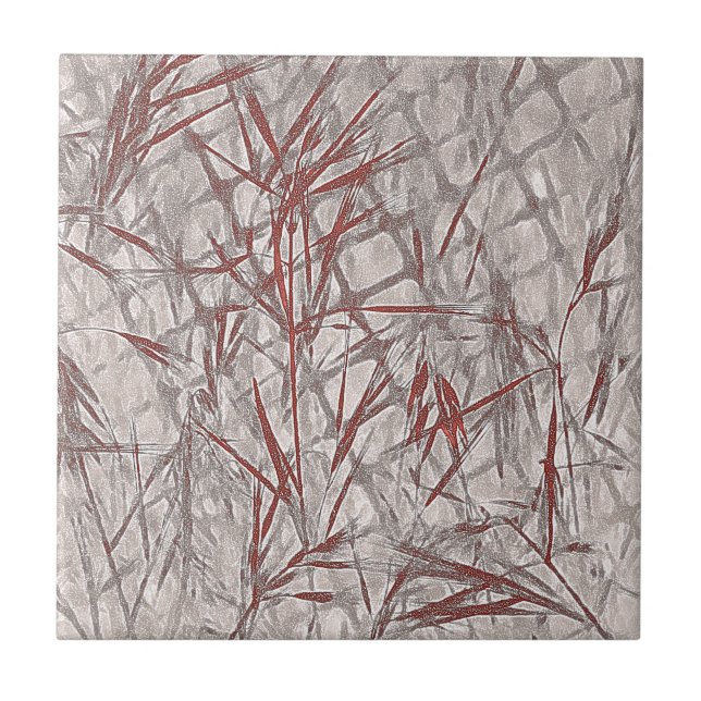 Byggande av rost och Grått Kakelplatta (Framsidan)