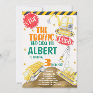 Byggande av vattenfärg, födelsedagsinbjudan inbjudningar