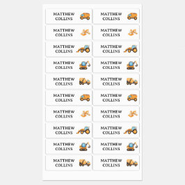 Byggande av vattentäta Personlig Namn-etiketter Klistermärke
