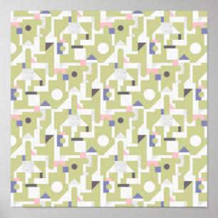 Byggande block poster