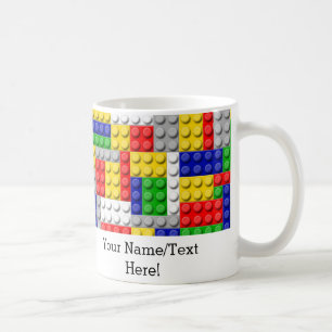 Byggande block Primary Färg Boy's Birthday/Party Kaffemugg