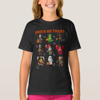Byggande brickor Halloween-bricka eller behandling T Shirt