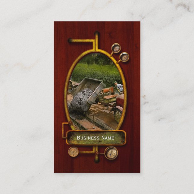 Byggande - Dumpning gjorde det enkelt 1925 Visitkort (Framsida)