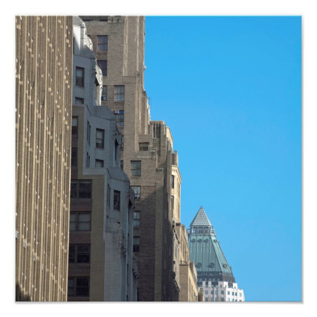 Byggande facades Manhattan New York USA Fototryck (Framsidan)