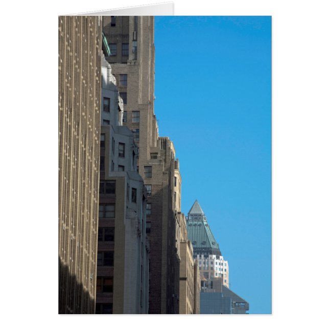 Byggande facades Manhattan New York USA Hälsningskort (Framsidan)