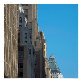 Byggande facades Manhattan New York USA Perfect Poster