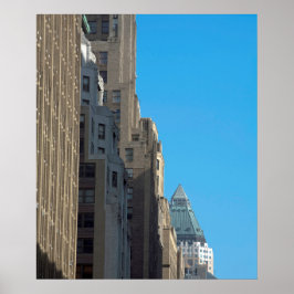 Byggande facades Manhattan New York USA Poster