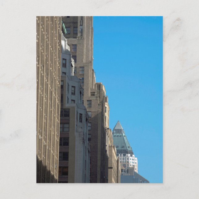 Byggande facades Manhattan New York USA Vykort (Framsida)