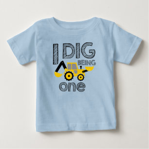 Byggande födelsedag 1: a födelsedagen jag Gräver ä T Shirt