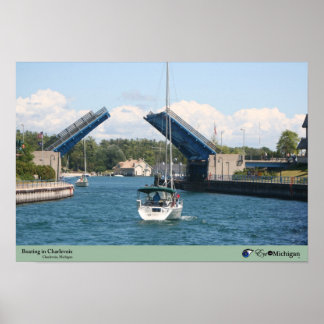 Byggande i Charlevoix - Charlevoix, MI Poster