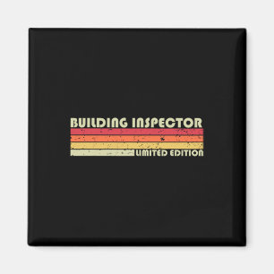 Byggande inspektör Funny Job Title Birthday Worker Magnet