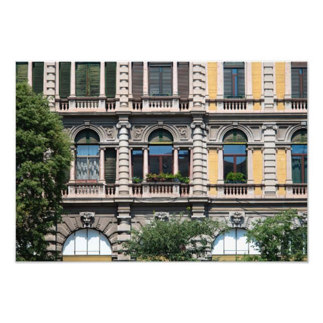 Byggande konst i Milano Fototryck (Framsidan)