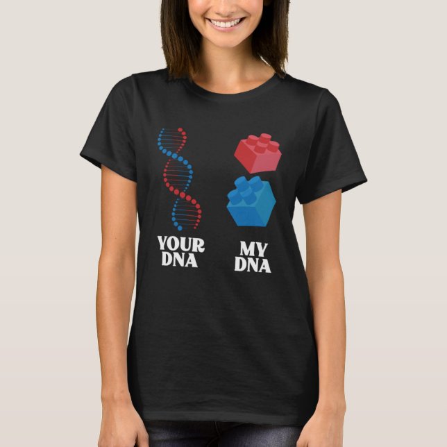 Byggande lås min DNA Master Builder Leksak Bricks T Shirt (Framsida)