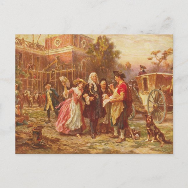 Byggande Liberty Jean Gerome Ferris-vaggan Vykort (Framsida)