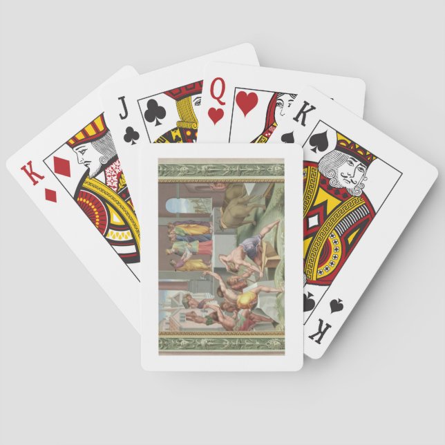 Byggande Solomons tema, illustration av Casinokort (Baksidan)