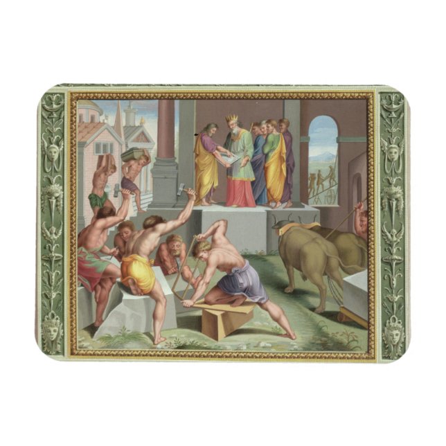 Byggande Solomons tema, illustration av Magnet (Horisontell)