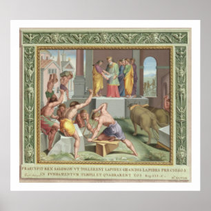 Byggande Solomons tema, illustration av Poster