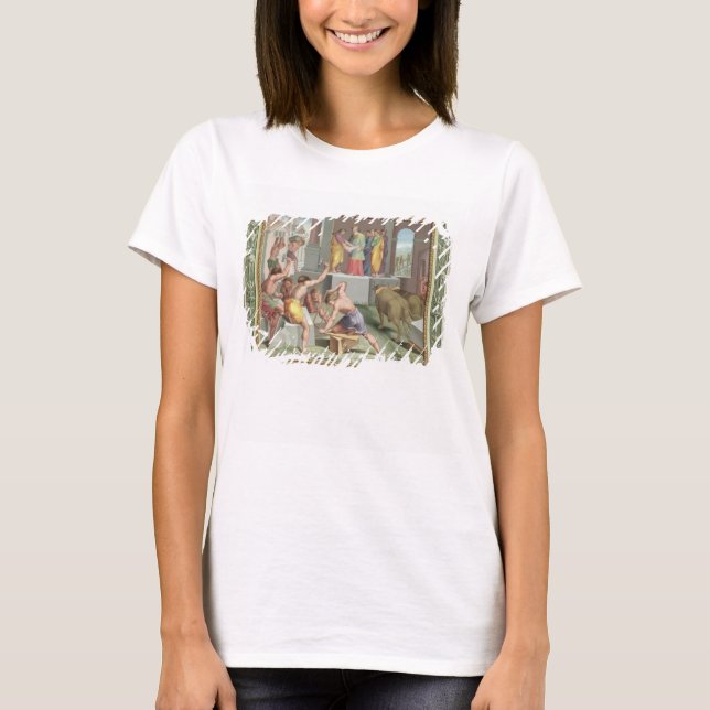 Byggande Solomons tema, illustration av T Shirt (Framsida)