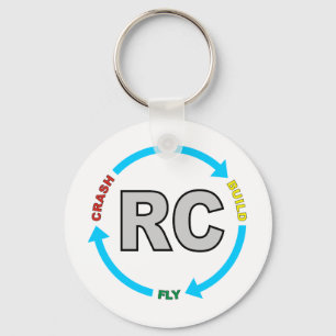 Byggandekraschfluga RC Nyckelring