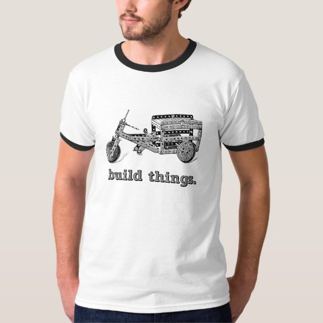 Byggandesakskjorta T Shirt (Framsida)