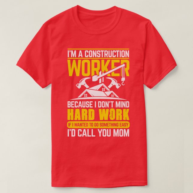 Byggarbetare 1 t shirt (Design framsida)