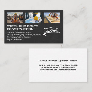 Byggarbetare Blue Collar Renovationer Visitkort