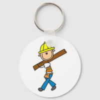 Byggarbetare med lumber