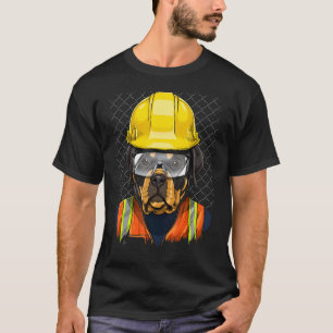 Byggarbetare Rottweiler Laborer Animal Pet T Shirt