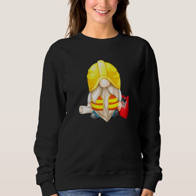 Byggarbetares Gnomie for Builder Pappa med G T Shirt (Framsida)