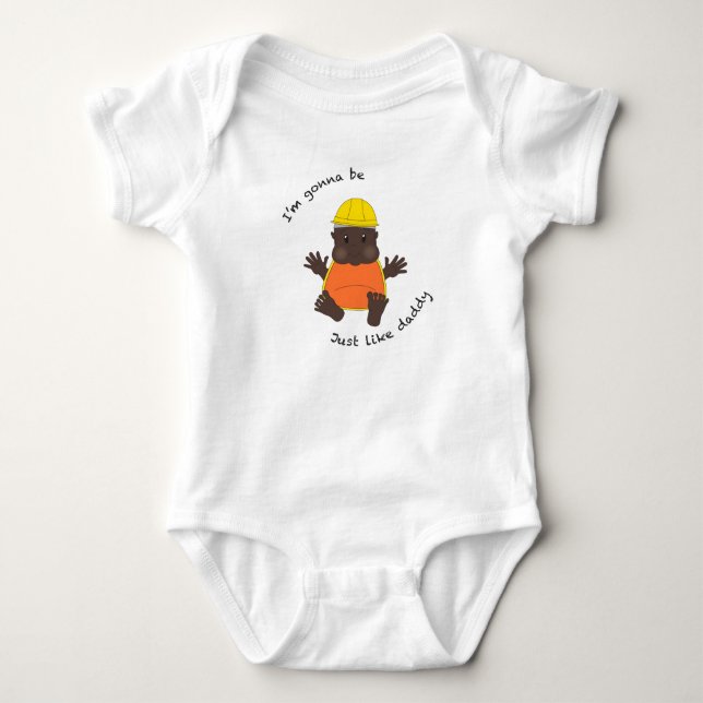 Byggarbetares pappa t-shirt (Framsida)