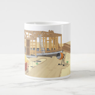 Byggarbetsplats Jumbo Mugg