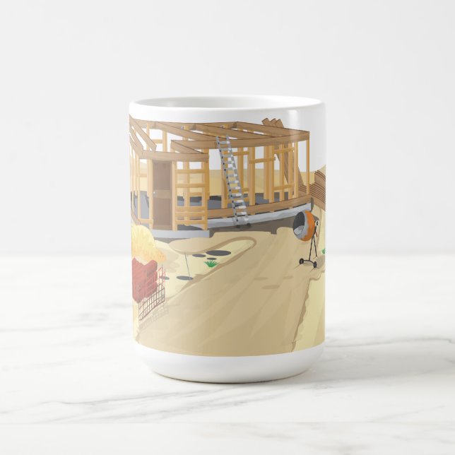 Byggarbetsplats Kaffemugg (Center)