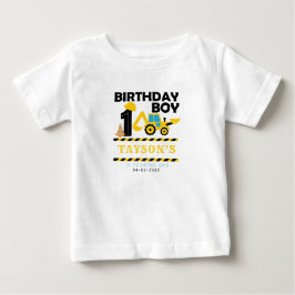 Byggarbil 1-årsdag | Barnkalas T Shirt
